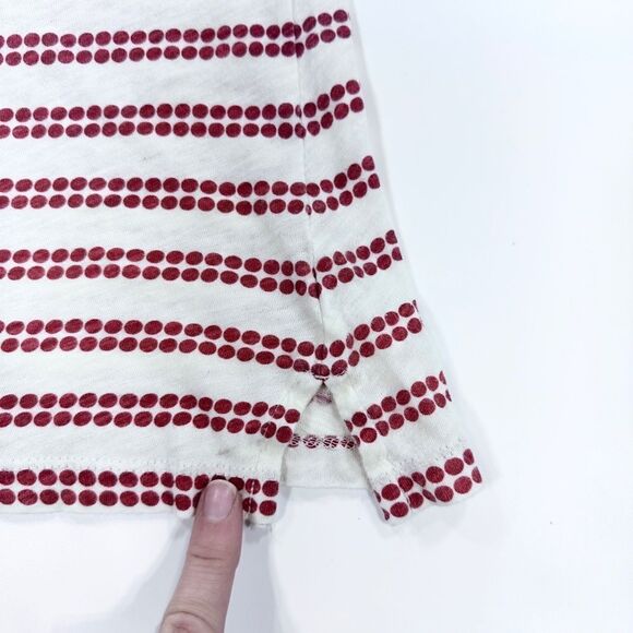 Anthropologie pilcro and the letterpress red print sht sleeve tee w/ tie back XS - Picture 3 of 11